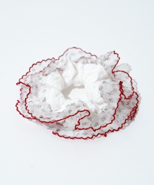 flower（フラワー）の「レースコンビシュシュ（シュシュ・レディース・ネイビー/レッド・FREE）」の6枚目の写真