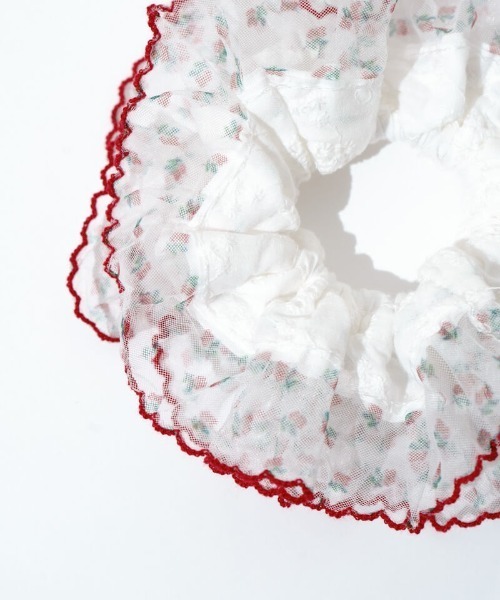 flower（フラワー）の「レースコンビシュシュ（シュシュ・レディース・ネイビー/レッド・FREE）」の8枚目の写真