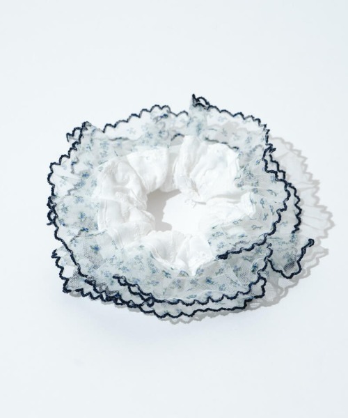 flower（フラワー）の「レースコンビシュシュ（シュシュ・レディース・ネイビー/レッド・FREE）」の9枚目の写真