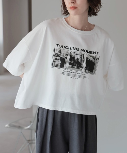 Spick & Span オーバーサイズ ホワイト Tシャツ スピック＆スパン Spick & Span ビッグロゴTシャツ （ホワイト