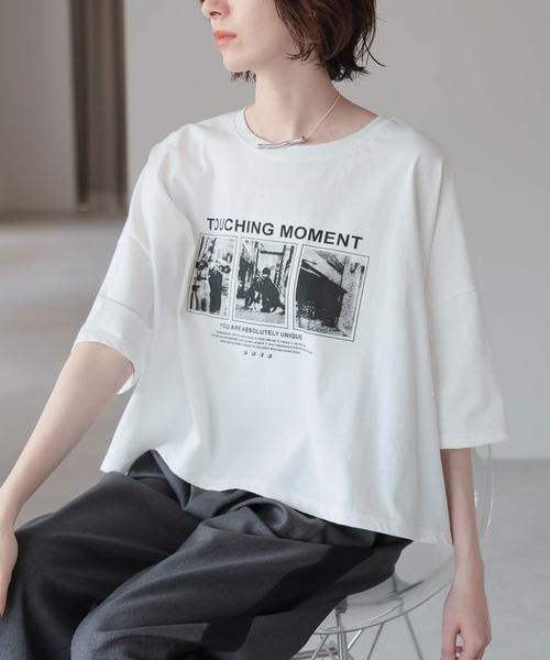 セール】フォトプリントオーバーサイズTシャツ（Tシャツ