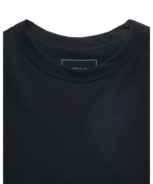 SOPHNET.（ソフネット）の「LEATHER PATCH WIDE TEE（Tシャツ/カットソー・メンズ・カーキ/ライトブルー/ホワイト/ブラック・2/4/3/1/5）」の9枚目の写真