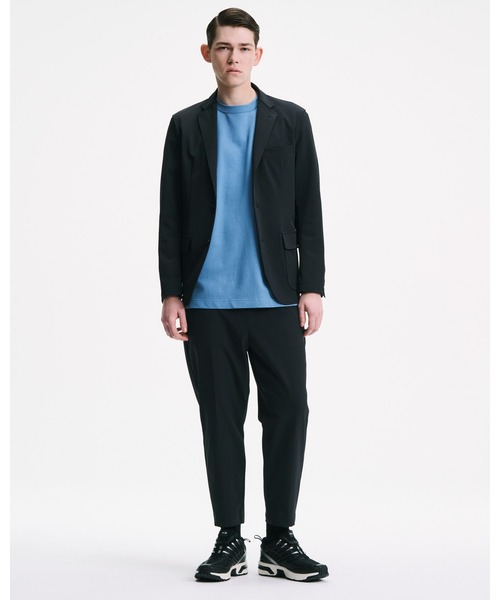 SOPHNET.（ソフネット）の「LEATHER PATCH WIDE TEE（Tシャツ/カットソー・メンズ・カーキ/ライトブルー/ホワイト/ブラック・2/4/3/1/5）」の5枚目の写真