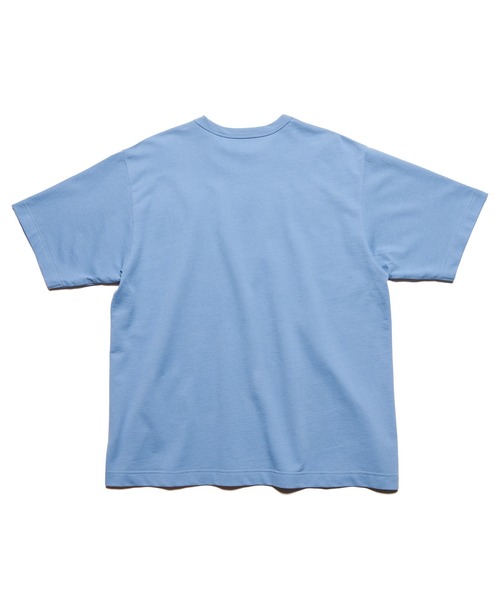 SOPHNET.（ソフネット）の「LEATHER PATCH WIDE TEE（Tシャツ/カットソー・メンズ・カーキ/ライトブルー/ホワイト/ブラック・2/4/3/1/5）」の14枚目の写真