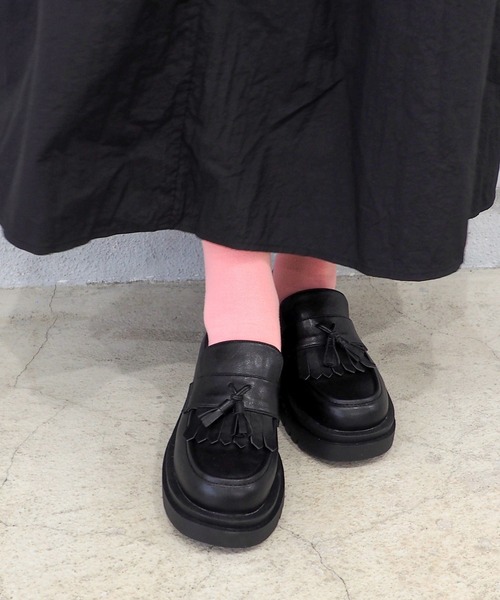 byあしながおじさん（バイアシナガオジサン）の「キルトタッセルローファー　8510135（ローファー・レディース・ダークブラウン/ブラック/ワイン・S/M/L/LL）」の5枚目の写真