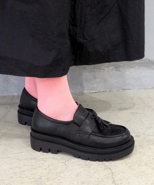 byあしながおじさん（バイアシナガオジサン）の「キルトタッセルローファー　8510135（ローファー・レディース・ダークブラウン/ブラック/ワイン・S/M/L/LL）」の6枚目の写真