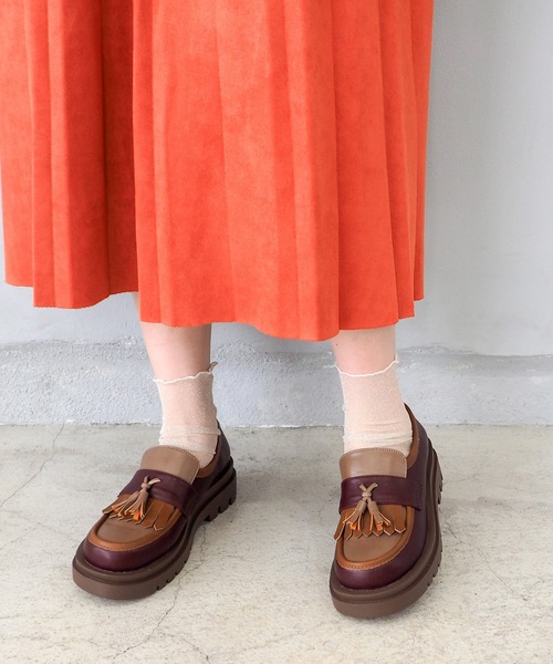 byあしながおじさん（バイアシナガオジサン）の「キルトタッセルローファー　8510135（ローファー・レディース・ダークブラウン/ブラック/ワイン・S/M/L/LL）」の18枚目の写真