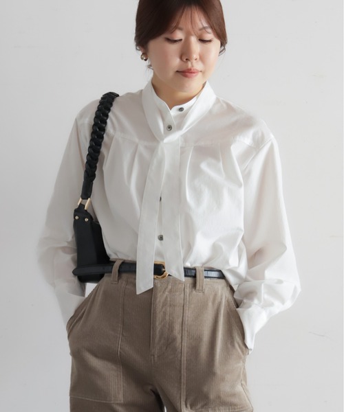 user_c7d7d101様オーダーページ 前後2WAYボウタイリボンラッフルフリルブラウス