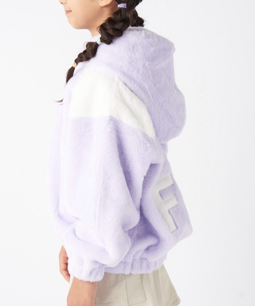 FILA(フィラ)の「ボアジャケット(その他アウター・キッズ・ラベンダー/ベージュ/サックスブルー/ブラック・170/160/150/140/130)」の11枚目の写真