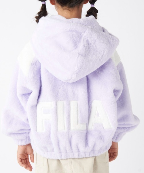 FILA(フィラ)の「ボアジャケット(その他アウター・キッズ・ラベンダー/ベージュ/サックスブルー/ブラック・170/160/150/140/130)」の12枚目の写真