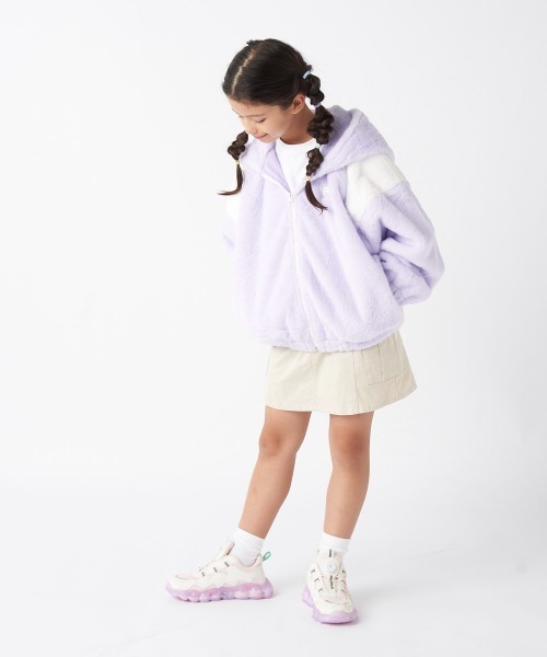 FILA(フィラ)の「ボアジャケット(その他アウター・キッズ・ラベンダー/ベージュ/サックスブルー/ブラック・170/160/150/140/130)」の7枚目の写真