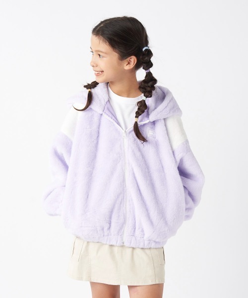 FILA(フィラ)の「ボアジャケット(その他アウター・キッズ・ラベンダー/ベージュ/サックスブルー/ブラック・170/160/150/140/130)」の6枚目の写真