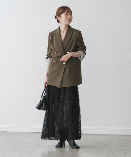 NOBLE エステルツイルピークドラペル ジャケット 36 新品未使用 NOBLE