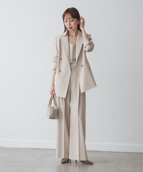 セール】エステルツイルピークドラペルジャケット（テーラード