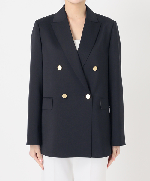 セール】エステルツイルピークドラペルジャケット（テーラード