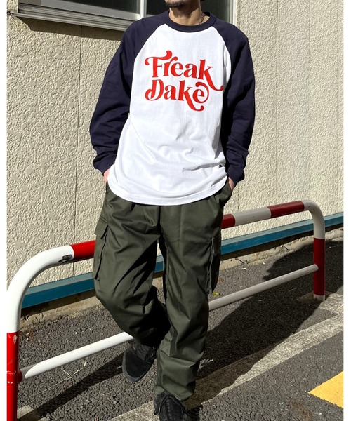 RGY(アールジーワイ)の「【RGY】FREAK DAKE ラグランロンT(Tシャツ/カットソー・メンズ・ブラック/ネイビー/バーガンディー・LARGE/X-LARGE/MEDIUM)」の14枚目の写真