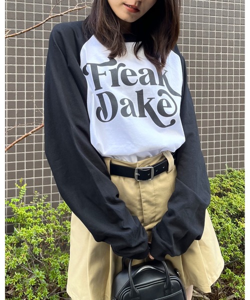 RGY(アールジーワイ)の「【RGY】FREAK DAKE ラグランロンT(Tシャツ/カットソー・メンズ・ブラック/ネイビー/バーガンディー・LARGE/X-LARGE/MEDIUM)」の16枚目の写真