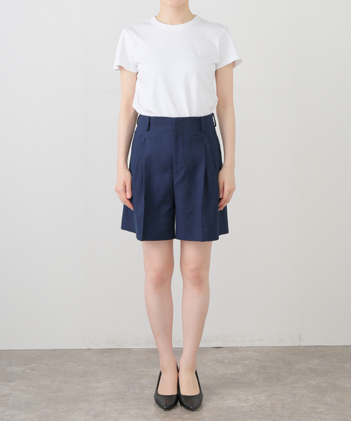 IENA(イエナ)の「リネンミックスショートパンツ(その他パンツ・レディース・ネイビー/ベージュ・38/36/34)」の12枚目の写真