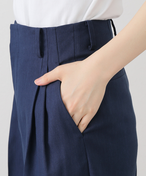 IENA(イエナ)の「リネンミックスショートパンツ(その他パンツ・レディース・ネイビー/ベージュ・38/36/34)」の17枚目の写真
