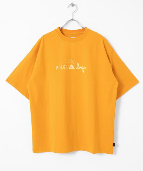 POLAR(ポラール)の「POLeR COTTON T-SHIRTS(Tシャツ/カットソー・メンズ・ブラック/ホワイト/グリーン/オレンジ・SMALL/MEDIUM)」の1枚目の写真