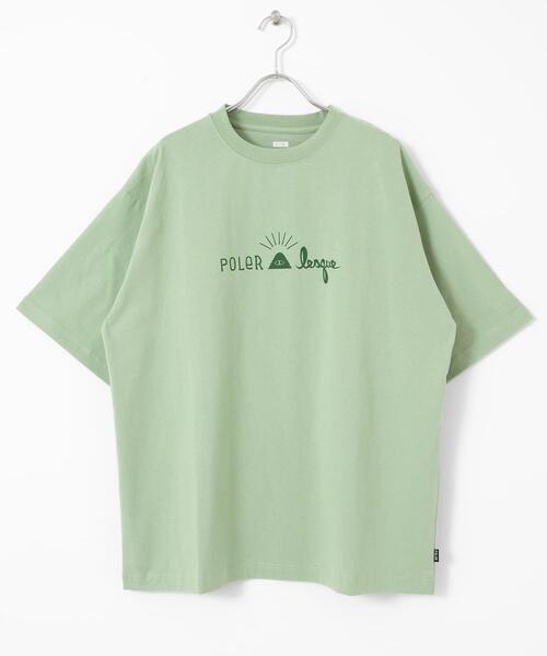 POLAR(ポラール)の「POLeR COTTON T-SHIRTS(Tシャツ/カットソー・メンズ・ブラック/ホワイト/グリーン/オレンジ・SMALL/MEDIUM)」の4枚目の写真