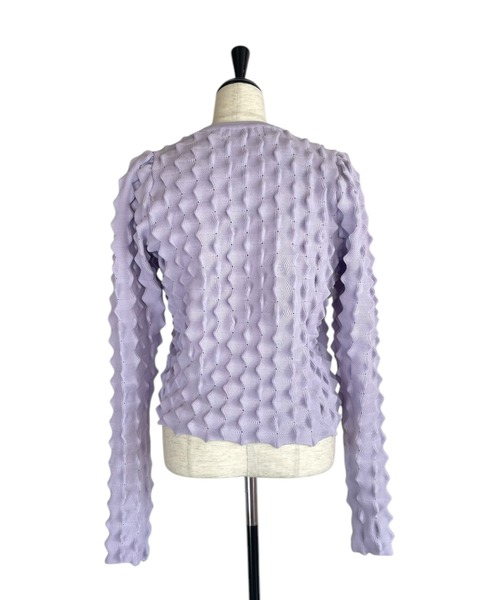 spiky knit puff sleeve cardigan（カーディガン/ボレロ