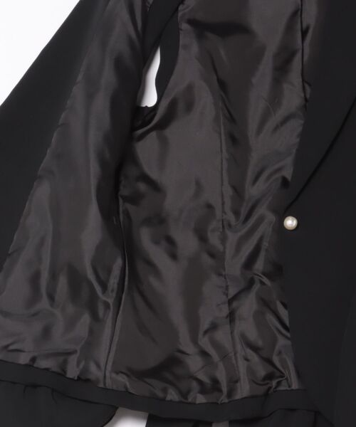 新品タグ付き♡ PICCIN アシンメトリーフリルジレ ブラック PICCIN ベスト 907040 アシンメトリー フリル ジレ （91