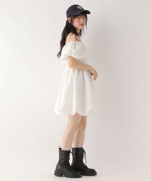 REVOLVEセレクト♢ASTRオフショル2wayミニワンピース オフショルバルーンミニワンピース 576807（ワンピース