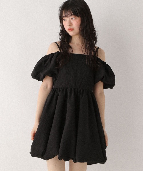 Heather（ヘザー）の「オフショルバルーンミニワンピース　576807（ワンピース・レディース・オフホワイト/ブラック/ホワイト系その他・FREE）」の22枚目の写真