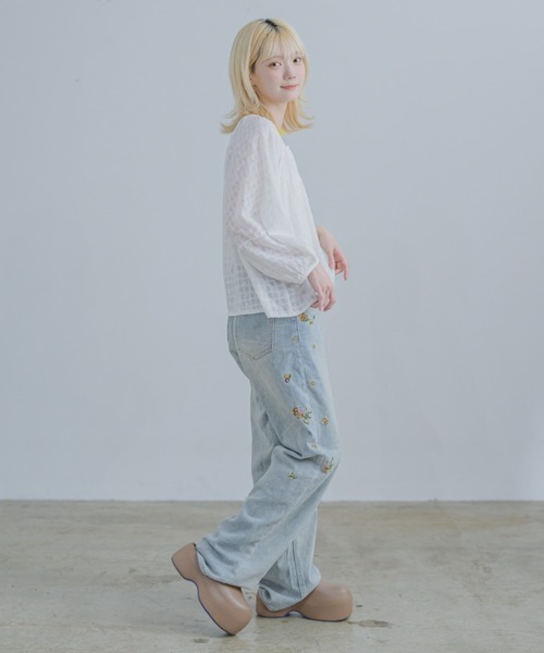ENGINEERED GARMENTS 刺繍デニムパンツ 20172100263495-1.jpg