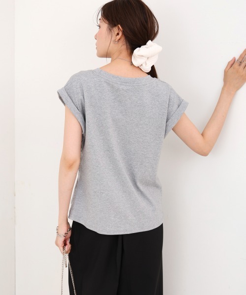 Bab(バブ)の「フロントギャザートップス(Tシャツ/カットソー・レディース・ピンク/ブラック/オフホワイト/グレー・M)」の11枚目の写真