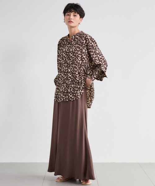 BARNYARDSTORM(バンヤードストーム)の「BARNYARDSTORM / フィブリルスカート<セットアップ対応>(スカート・レディース・カーキ/ブラウン・S/M)」の9枚目の写真