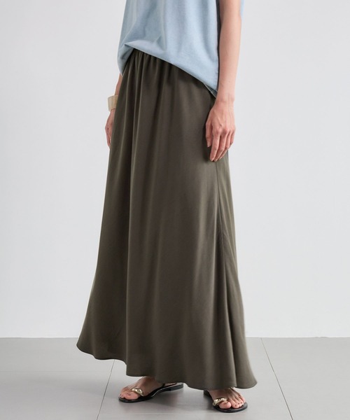 BARNYARDSTORM(バンヤードストーム)の「BARNYARDSTORM / フィブリルスカート<セットアップ対応>(スカート・レディース・カーキ/ブラウン・S/M)」の10枚目の写真