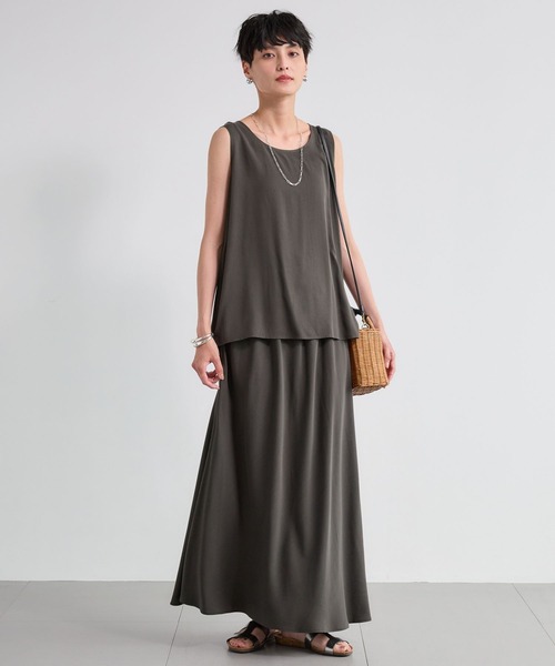 BARNYARDSTORM(バンヤードストーム)の「BARNYARDSTORM / フィブリルスカート<セットアップ対応>(スカート・レディース・カーキ/ブラウン・S/M)」の12枚目の写真