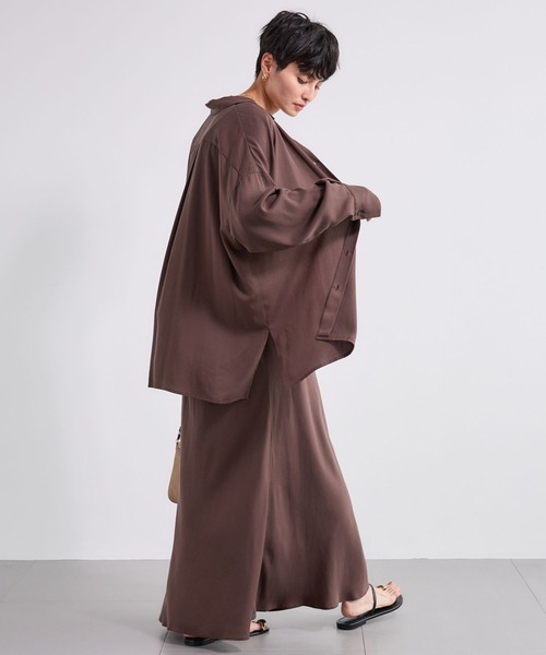 BARNYARDSTORM(バンヤードストーム)の「BARNYARDSTORM / フィブリルスカート<セットアップ対応>(スカート・レディース・カーキ/ブラウン・S/M)」の17枚目の写真