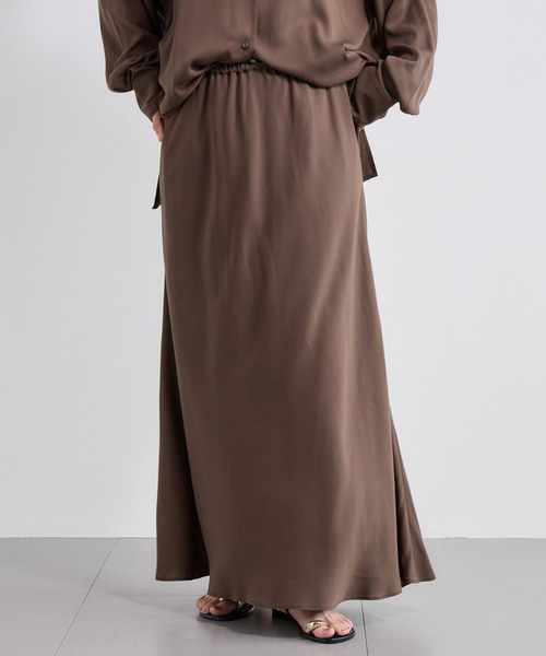 BARNYARDSTORM(バンヤードストーム)の「BARNYARDSTORM / フィブリルスカート<セットアップ対応>(スカート・レディース・カーキ/ブラウン・S/M)」の19枚目の写真