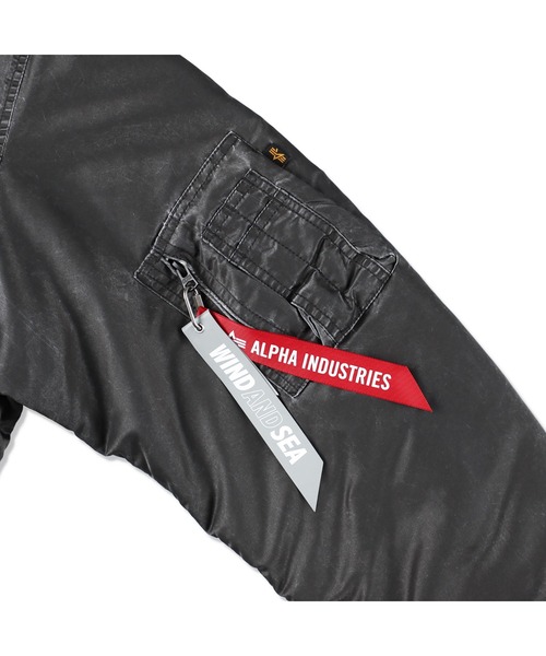 Alpha Industries(アルファインダストリーズ)の「ALPHA x WDS CWU-45P(MA-1・メンズ・リアルツリーカモ/ブラック・XL/S/M/L)」の5枚目の写真