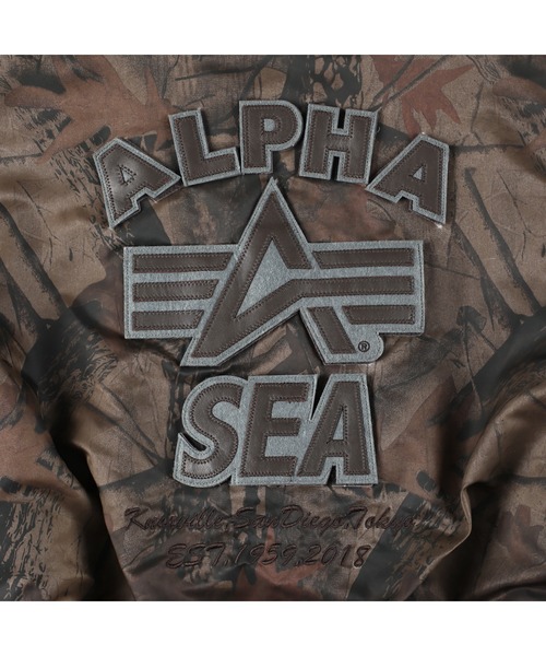 Alpha Industries(アルファインダストリーズ)の「ALPHA x WDS CWU-45P(MA-1・メンズ・リアルツリーカモ/ブラック・XL/S/M/L)」の12枚目の写真