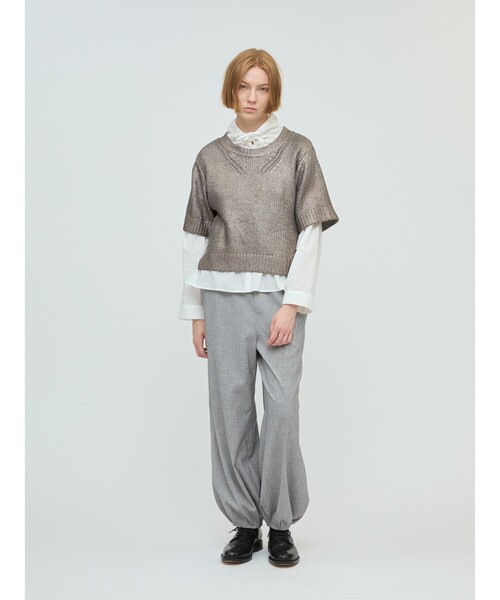 mizuiro ind タックヘムコクーンパンツ（その他パンツ）｜mizuiroind