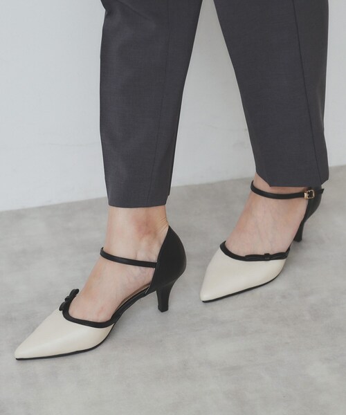 index(インデックス)の「リボンモチーフパンプス(パンプス・レディース・ブラック/アイボリー系4・01/02/03)」の9枚目の写真