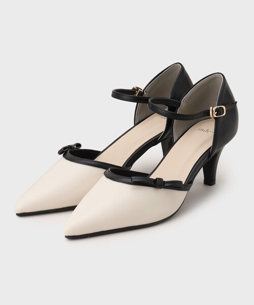 index(インデックス)の「リボンモチーフパンプス(パンプス・レディース・ブラック/アイボリー系4・01/02/03)」の5枚目の写真