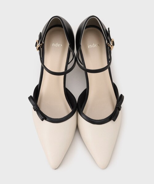 index(インデックス)の「リボンモチーフパンプス(パンプス・レディース・ブラック/アイボリー系4・01/02/03)」の12枚目の写真