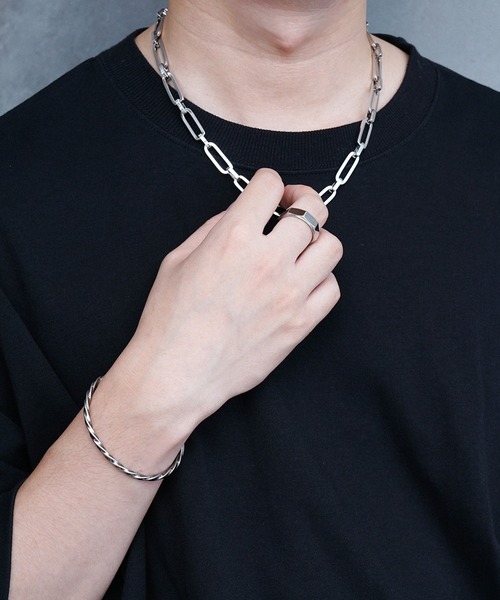 ARROWM スクエアチェーンネックレス（ネックレス）｜ARROWM