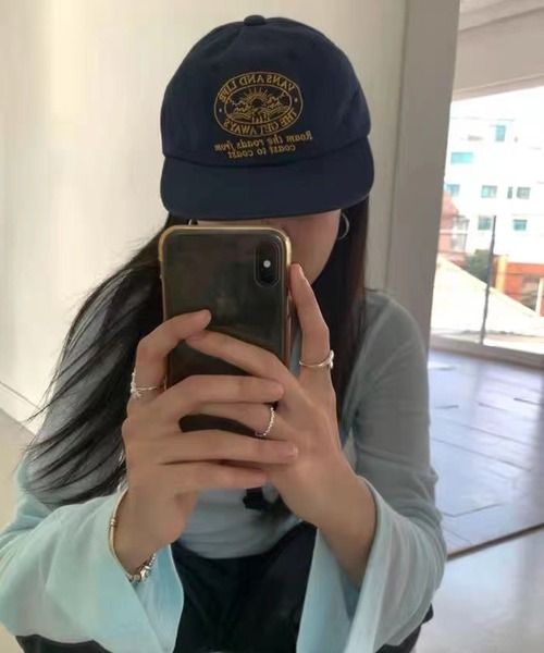 MEMECLE（メメクル）の「【 MEMECLE / メメクル 】ヴィンテージ ロゴ キャップ（キャップ・レディース・ネイビー/グリーン/アイボリー/ブラック・FREE）」の13枚目の写真