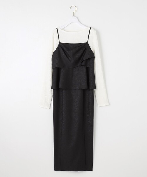 美品 any SIS ビスチェ ディテールドレス ワンピース ブラック L 楽天市場】【洗える】ビスチェディテール ドレス ANY SIS L