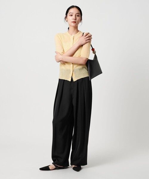 BEAUTY&YOUTH UNITED ARROWS（ビューティーアンドユースユナイテッドアローズ）の「タックワイドパンツ（スラックス・レディース・ブラック/ネイビー/コバルトブルー・S/XS/M）」の19枚目の写真