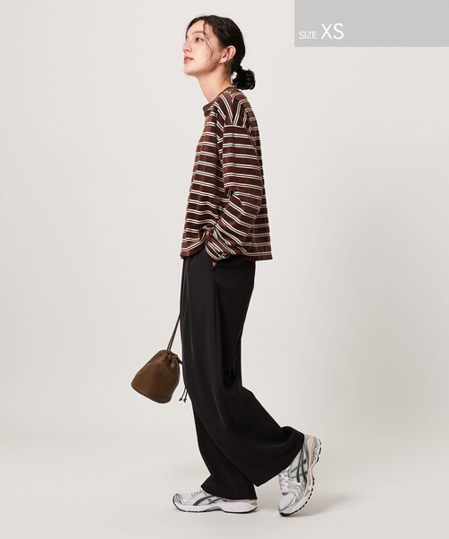 BEAUTY&YOUTH UNITED ARROWS（ビューティーアンドユースユナイテッドアローズ）の「タックワイドパンツ（スラックス・レディース・ブラック/ネイビー/コバルトブルー・S/XS/M）」の13枚目の写真