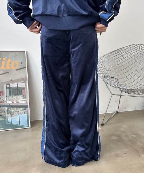 セール】ベロアナイロントラックパンツ/セットアップ着用可能（その他