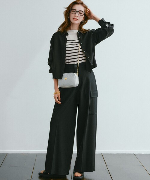 組曲（クミキョク）の「バウンディングシャーティングカシュクール ブラウス（シャツ/ブラウス・レディース・グレー系/ブラック系/アイボリー系・3/2）」の13枚目の写真