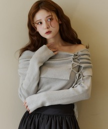 オフショルダー」に該当するトップス（リボン）ファッション通販